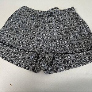 Haute Hippie Black & White Geometric Printed Skort